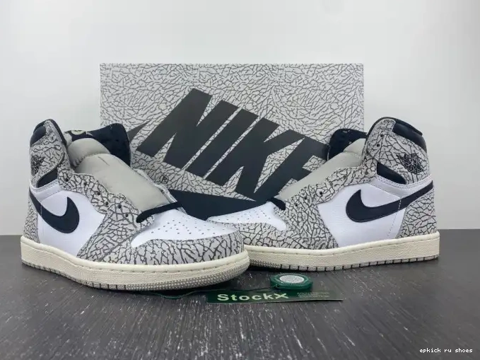 Cheap Jordan Air High White 1 OG DZ5485-052 Cement 0422